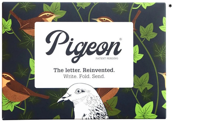 Pigeon Writing paper/Envelope, Correspondence series Robin & Wren (Pack of 6)
