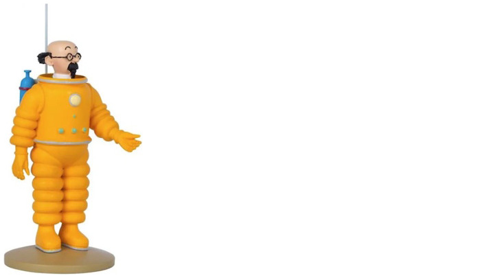 Figurine Tintin, série Décorations Tournesol cosmonaute