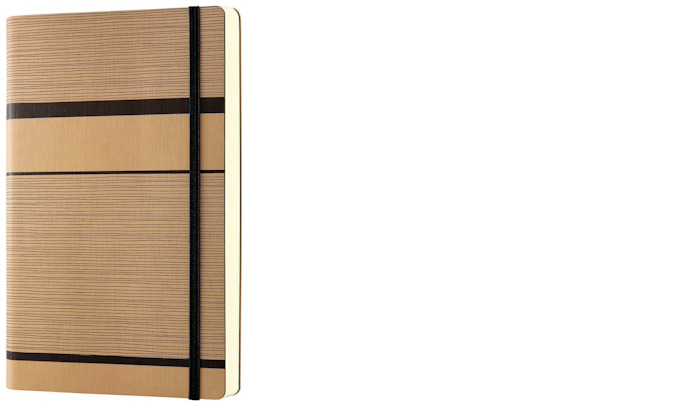 Carnet de notes (A5) Castelli, série Tatami Beige Cappuccino (Ligné, couverture souple)