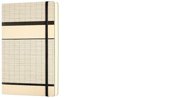 Carnet de notes (A5) Castelli, série Tatami Blanc Latté (Ligné, couverture souple)