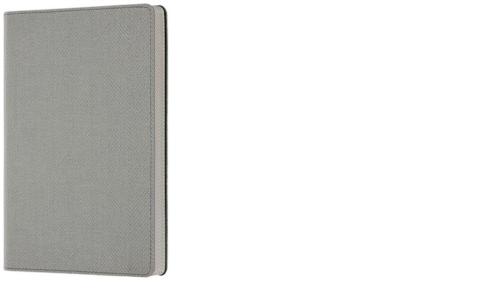 Carnet de notes (A5) Castelli, série Harris Gris huître (Ligné, couverture flexible)
