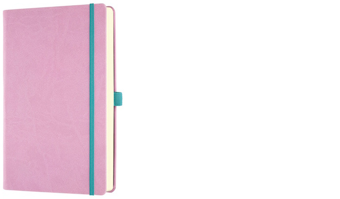 Carnet de notes (A5) Castelli, série Aquarela Mauve (Ligné, couverture rigide)