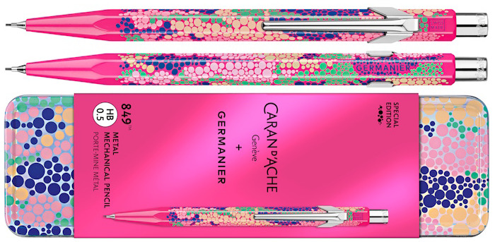 Porte mine Caran d'Ache, série 844 Germanier Les Fulgureuses SE Rose fluo (0.5mm) 