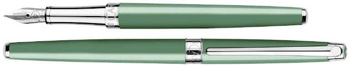 Stylo plume Slim Caran d'Ache, série Édition Spéciale Léman Vert de gris