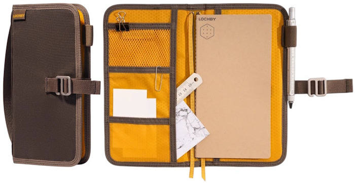 Carnet de notes Lochby, série Voyager Journal Brun