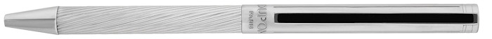 Dupont, S.T. Ballpoint pen, Classique series Diagonal guilloche palladium/Black