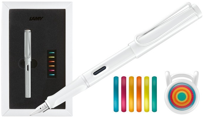 Lamy Fountain pen, Safari Special Edition Multicolor 2025 series White (Without pump)