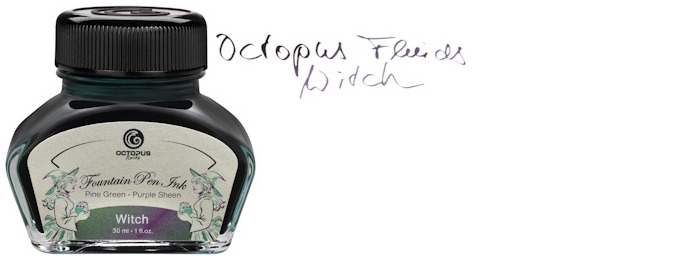 Bouteille d'encre Octopus Fluids, série Sheen Encre Witch (30ml)
