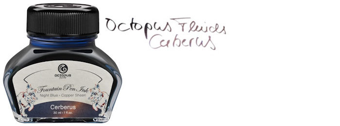 Bouteille d'encre Octopus Fluids, série Sheen Encre Cerberus (30ml)