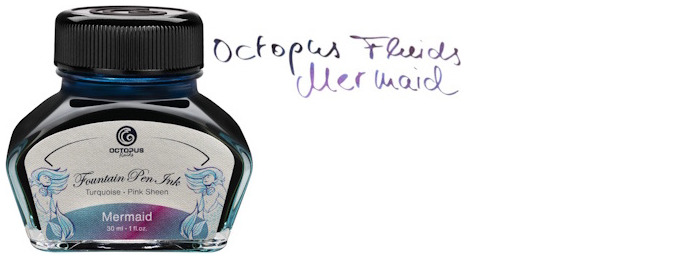 Bouteille d'encre Octopus Fluids, série Sheen Encre Mermaid (30ml)