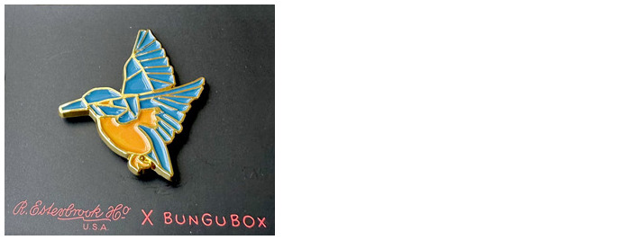 Esterbrook pins, BUNGUBOX Kingfisher Edition series