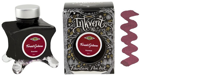 Bouteille d'encre Diamine, série Inkvent Black Edition Encre Forest Gateau (50ml)