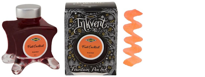 Bouteille d'encre Diamine, série Inkvent Black Edition Encre Fruit Cocktail (50ml)