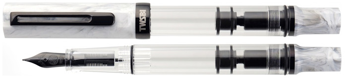 TWSBI Fountain pen, Eco series Carrara with Onyx