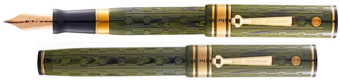 Stylo plume Wahl-Eversharp, série Decoband Ébonite verte GT
