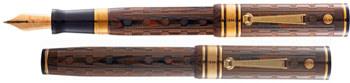 Stylo plume Wahl-Eversharp, série Decoband Ébonite brune GT