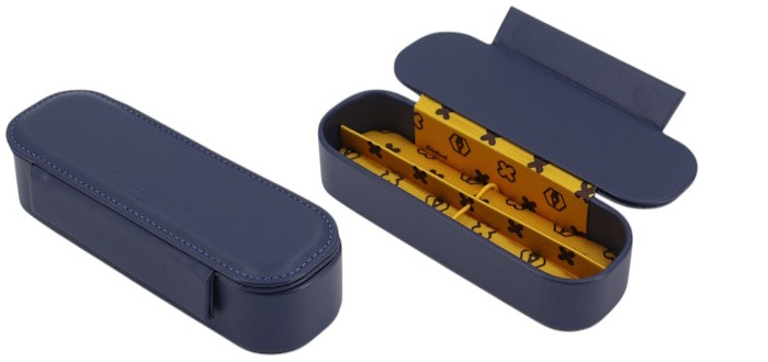 Étui pour stylo Esterbrook, série Nook Dandelion bleu (Double)