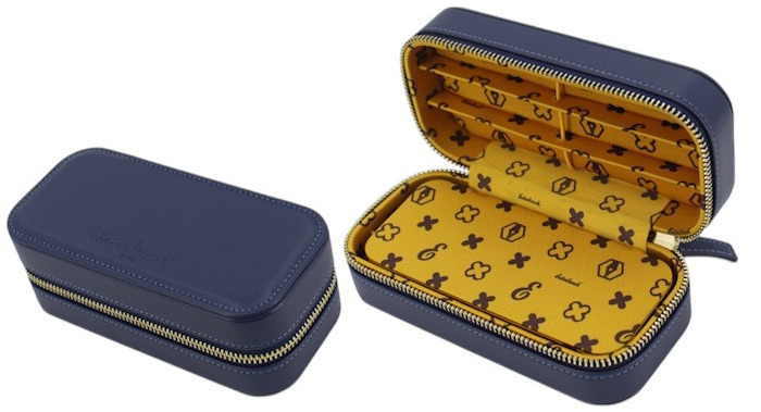 Étui pour stylo Esterbrook, série Nook Dandelion bleu (pour 6 stylos)