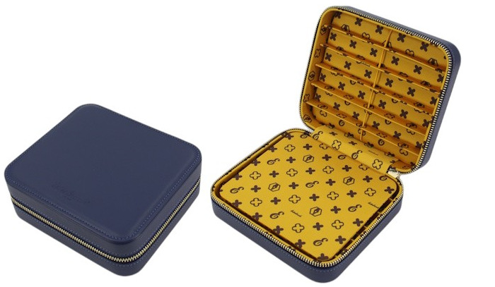 Étui pour stylo Esterbrook, série Nook Dandelion bleu (pour 12 stylos)