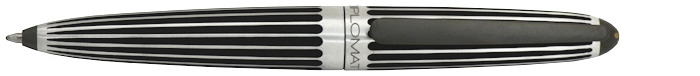 Stylo bille Diplomat, série Aero Noir (Stripes)  