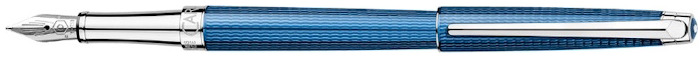 Stylo plume Slim Caran d'Ache, série Léman Grand Bleu, Bleu 