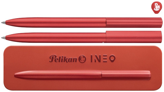 Stylo bille Pelikan, série Ineo Rouge (Fiery Red)