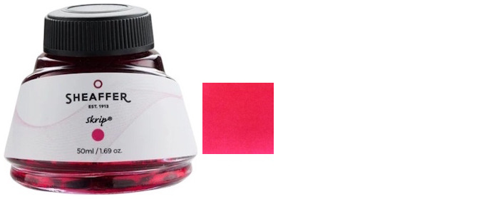 Bouteille d'encre Sheaffer, série Recharge & encre Encre rose (50 ml)