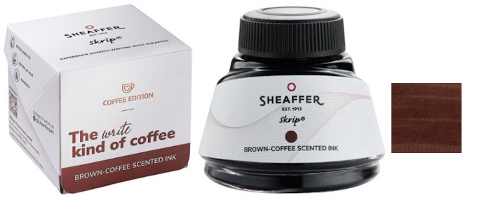 Bouteille d'encre Sheaffer, série Recharge & encre Encre brune parfumée au café (50 ml)