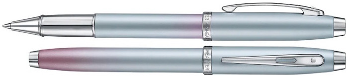 Stylo bille roulante Sheaffer, série 100 Expressions Dégradé nacré Bleu & Rose CT 