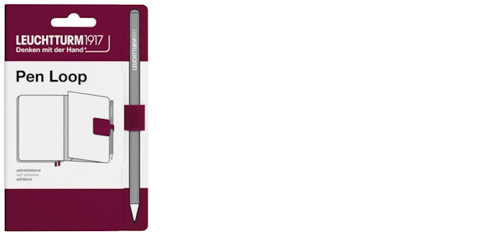 Leuchtturm1917 Pen Loop, Pen Loop series Port Red (15 mm elastic loop)   
