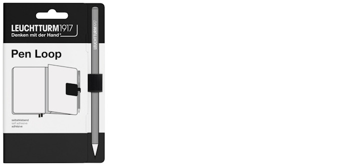 Leuchtturm1917 Pen Loop, Pen Loop series Black (15 mm elastic loop) 