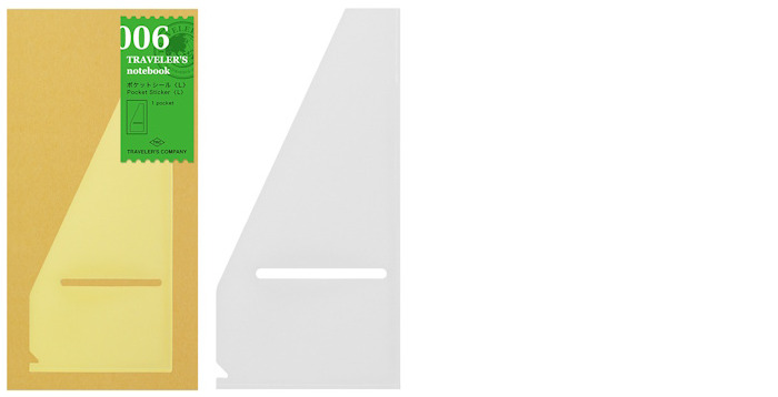 Pochette autocollante Traveler's Company, série Notebook Refill Transparent