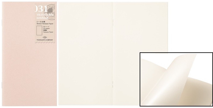 Papier support de protection Traveler's Company, série Notebook Refill Transparent