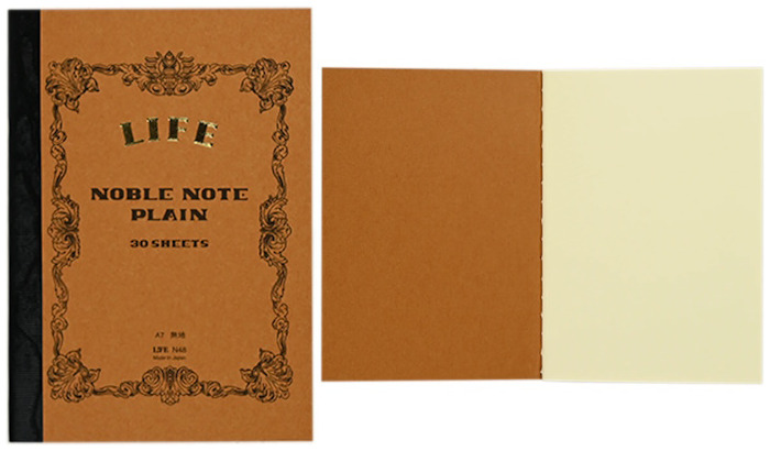 LIFE Notebook (A7), Noble Note series (Plain - 30 sheets)