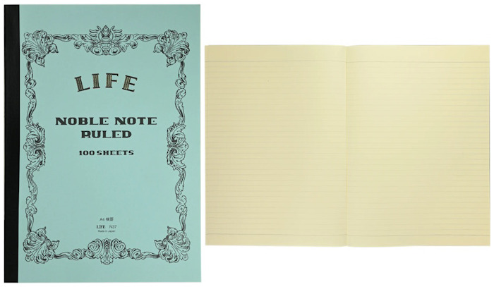 LIFE Notebook (A4), Noble Note series (Ruled - 100 sheet)