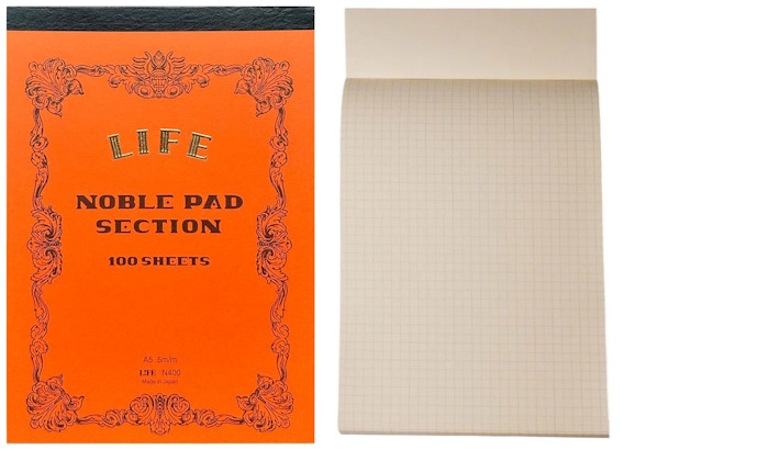 LIFE Notepad (A5), Noble Pad series (Squared - 100 sheet)