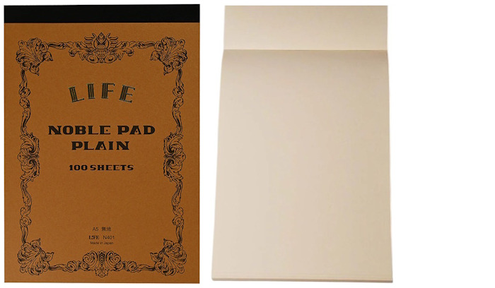 LIFE Notepad (A5), Noble Pad series (Plain - 100 sheet)