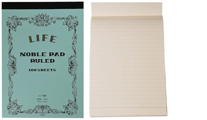 LIFE Notepad (A5), Noble Pad series (Ruled - 100 sheet)