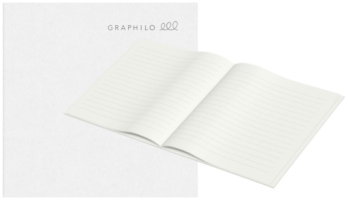 GRAPHILO Notebook, Notebook series (Ruled - 30 sheets - 158 x 158 mm)