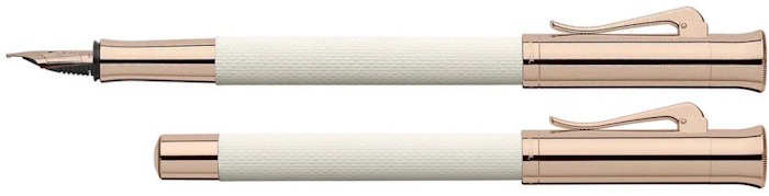 Faber-Castell, Graf von Fountain pen, Guilloche Champagne Blush series