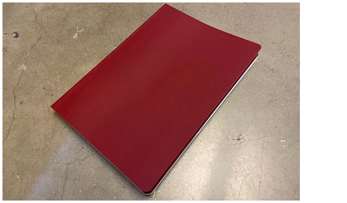 Galen Leather Co. Notebook (A5), Everyday series Burgundy (White-Plain-Cosmo Air Light Paper)