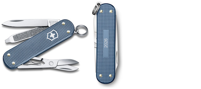 Victorinox Knife, Alox Limited Edition 2026 series Glacial Blue (Classic SD)