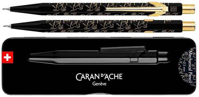 Caran d'Ache Mechanical pencil, 844 Horse Special Edition series Black GT (0.5mm)