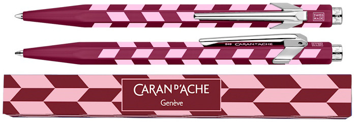 Caran d'Ache Ballpoint pen, 849 Mosaic SE series Garnet Red