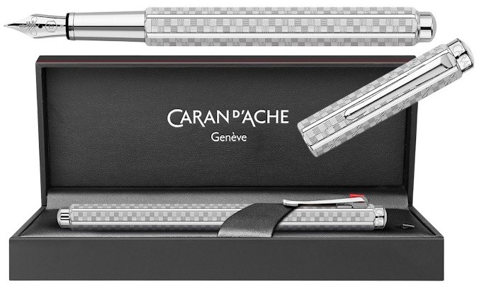 Caran d'Ache Fountain pen, Ecridor Damier series Platinum