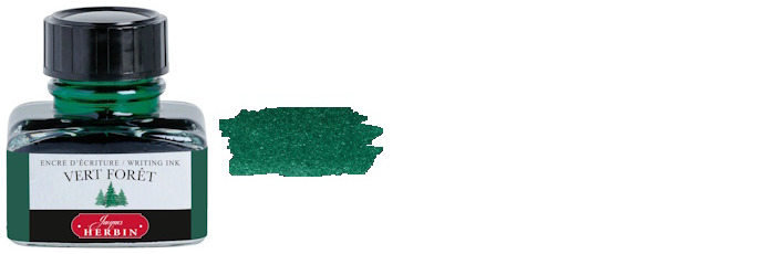 Jacques Herbin Ink bottle, The Jewel of Inks series Vert Forêt ink - 30ml
