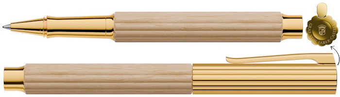 Stylo bille roulante Faber-Castell, Graf von, série Bloom Bois de charme