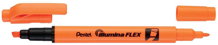 Pentel Highlighter, Illumina Flex series Orange ink