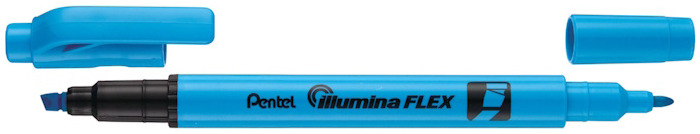 Pentel Highlighter, Illumina Flex series Sky blue ink