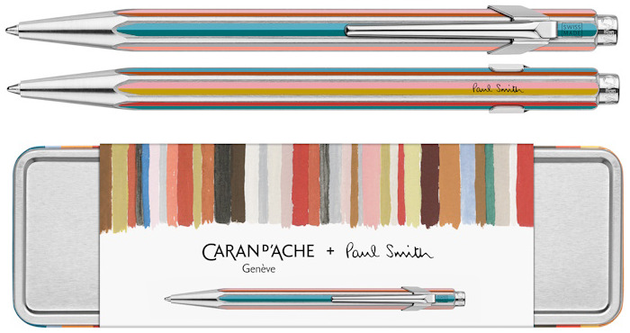 Caran d'Ache Ballpoint pen, 849 Paul Smith 5th Special Edition series Silver